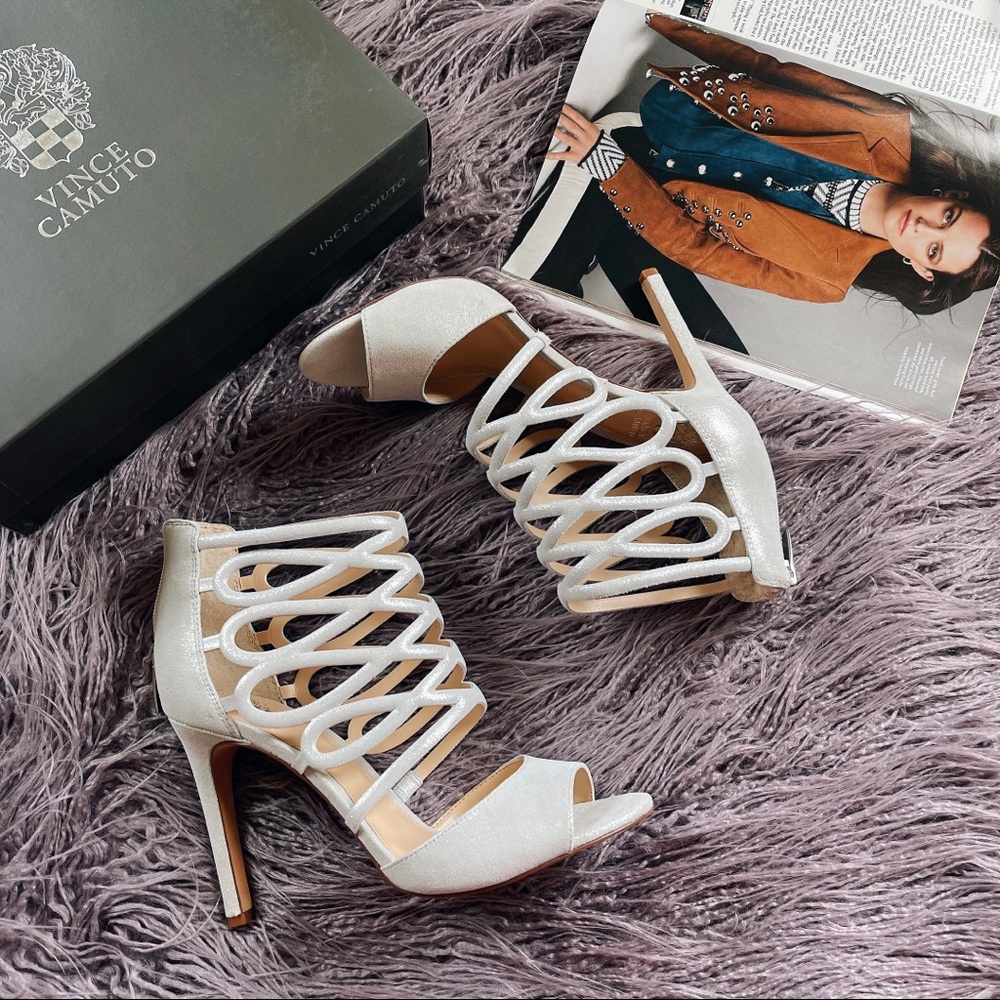 Vince Camuto Krisi Heeled Suede sandals